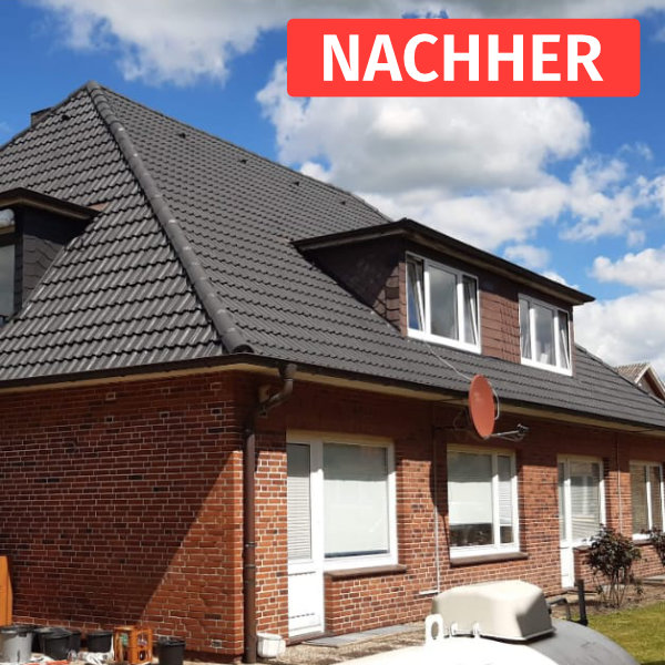 Dach nach der Dachbeschichtung  Gera